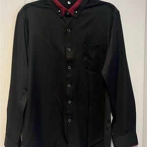 Source Unknown Kids Black Shirt with Red Trim